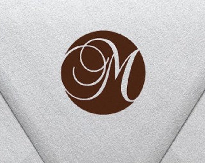 Personalized Monogram Stamp Fancy Text Monogram Monogram Stamp One Letter Monogram Stamp Custom Monogram Stamp Reversed Text Monogram