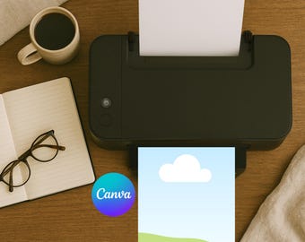 Video Printer Mockup (Canva Editable Template)