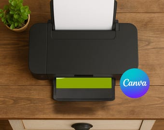 Video Printer Mockup (Canva Editable Template)