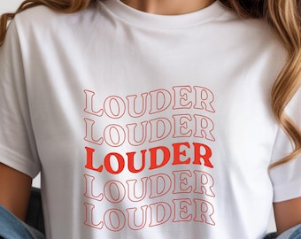 LOUDER T-shirt /Konzert-Outfit