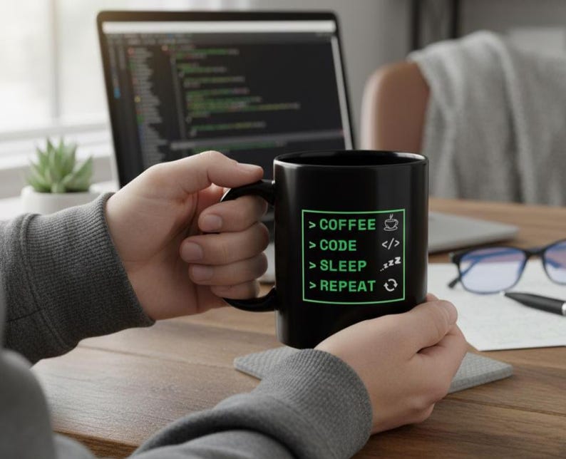 Programmer Gift Mug| Developer Code Gift | IT Guy Gift | Coding Nerd Mug| Computer Geek| Coffee Cup for Developers | Funny Programming Mug Bild 2
