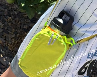 Crossbody Water Bottle Holder Sling Bag - Hiking, Walks, Festivals