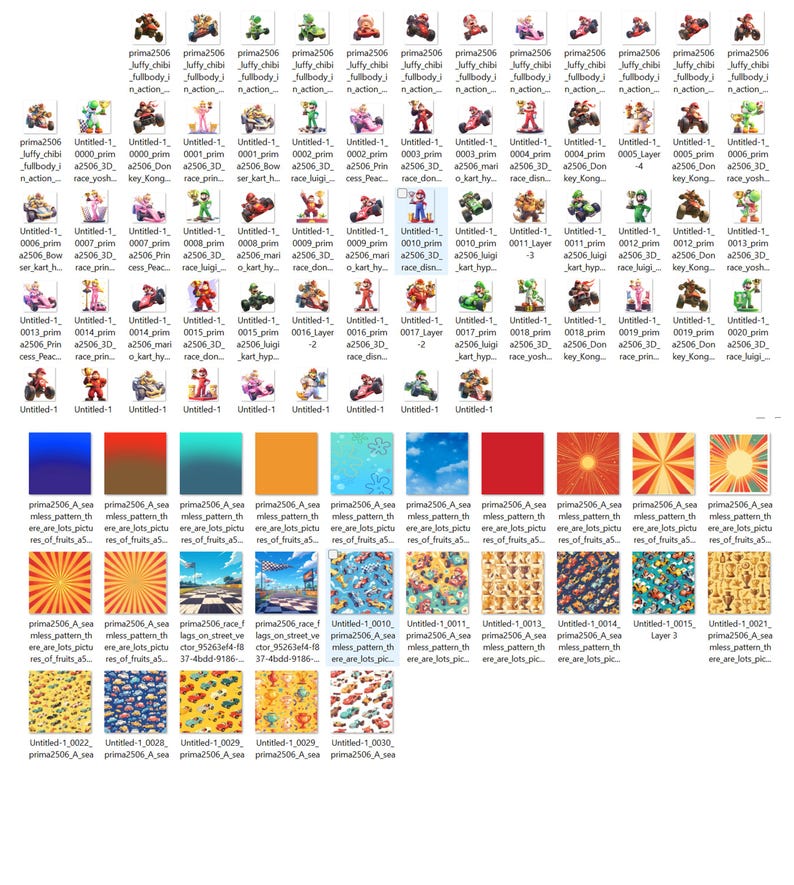 Kart Racing Clipart Bundle | Colorful Racing Characters PNG | Fun Party ...