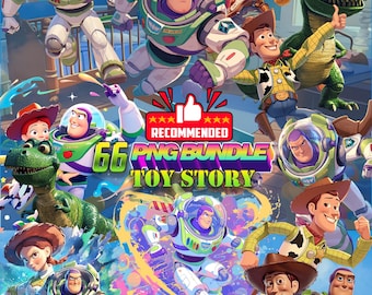 Cute Toy Adventure Characters PNG Bundle – Kids Cartoon Clipart for Birthday Party, Stickers & Crafts | Instant Digital Download