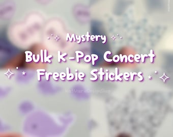 Pegatinas gratuitas de conciertos / Pegatinas gratuitas de conciertos de Kpop al por mayor / ¡Perfectas para portátiles, Kindles, diarios y estuches!