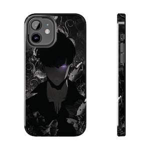 Anime Dark Solo Leveling Tough Phone Case, Anime Lovers Gift, Season 1 Fan Art, Protective Phone Cover, Hard Shell Case, Custom Anime Merch