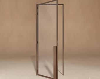 Porta a battente in acciaio - Modello SH.01.3 - Pacchetto di saldatura - superfici in vetro 1 pezzo - Stahltür - Porte en acier - Porta in acciaio.