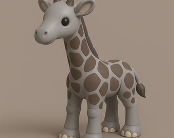 3D druckbare Giraffe STL-Datei | Safari Tier Modell