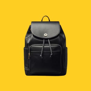 Personalized Handcrafted Black Leather Backpack - Cowhide Full Grain Leather Laptop Backpack - Unisex Leather Work Bag - Leather Travel Bag
