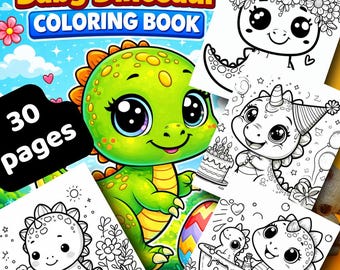 子供向け恐竜ぬりえ：30ページの印刷可能