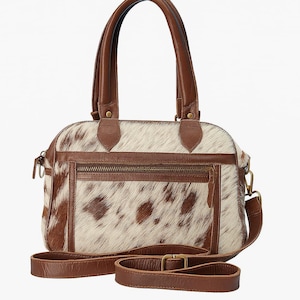 Handmade Cowhide & Leather Shoulder Bag | Crossbody Purse | Western Style Handbag