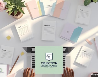 Objection Crusher™ Cards — 21 Proven Sales Objection Scripts PDF | CloseBetter™ Digital Toolkit