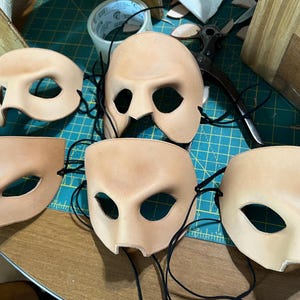 Made-to-Order Blank Leather Mask: Custom Colors and Styles for Costumes Cosplays Superheros and Villains image 10