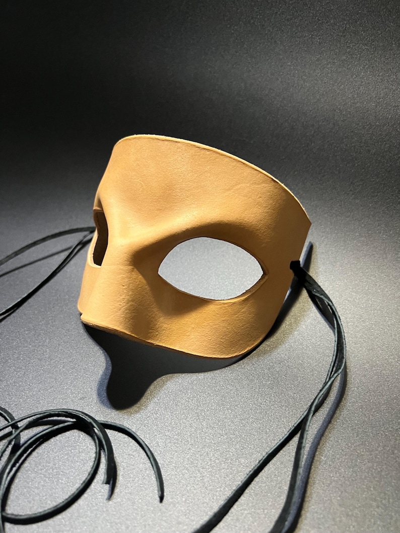 Made-to-Order Blank Leather Mask: Custom Colors and Styles for Costumes Cosplays Superheros and Villains image 13
