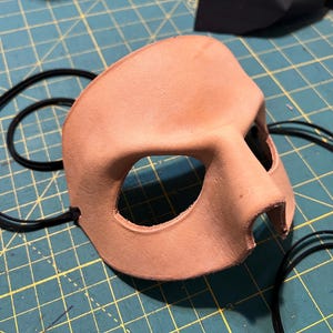 Made-to-Order Blank Leather Mask: Custom Colors and Styles for Costumes Cosplays Superheros and Villains image 12