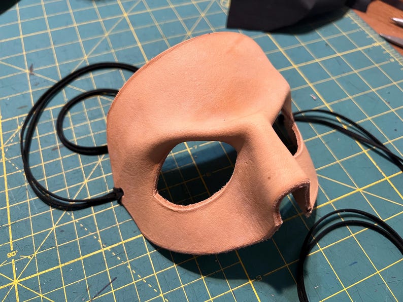 Made-to-Order Blank Leather Mask: Custom Colors and Styles for Costumes Cosplays Superheros and Villains image 12