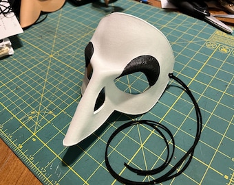 Made-to-Order Leather Bird Skull Mask: Custom DIY Costume Masquerade Preformers Masks
