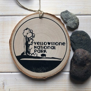 Yellowstone National Park Ornament Old Faithful Personalized Hand Painted
