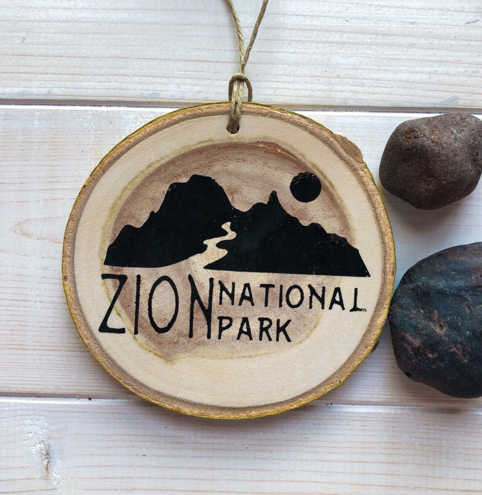 Zion National Park Ornament Utah Gift Hand Painted Etsy