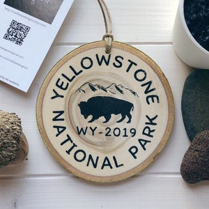 Yellowstone National Park Personalized Hand Painted Ornament
