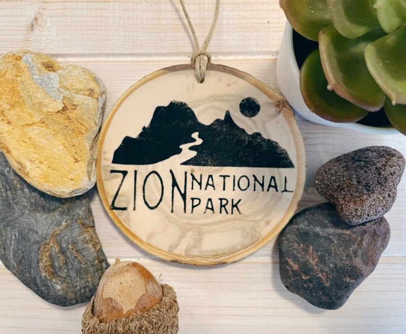 Zion National Park Ornament Memory Gift Utah Christmas Etsy