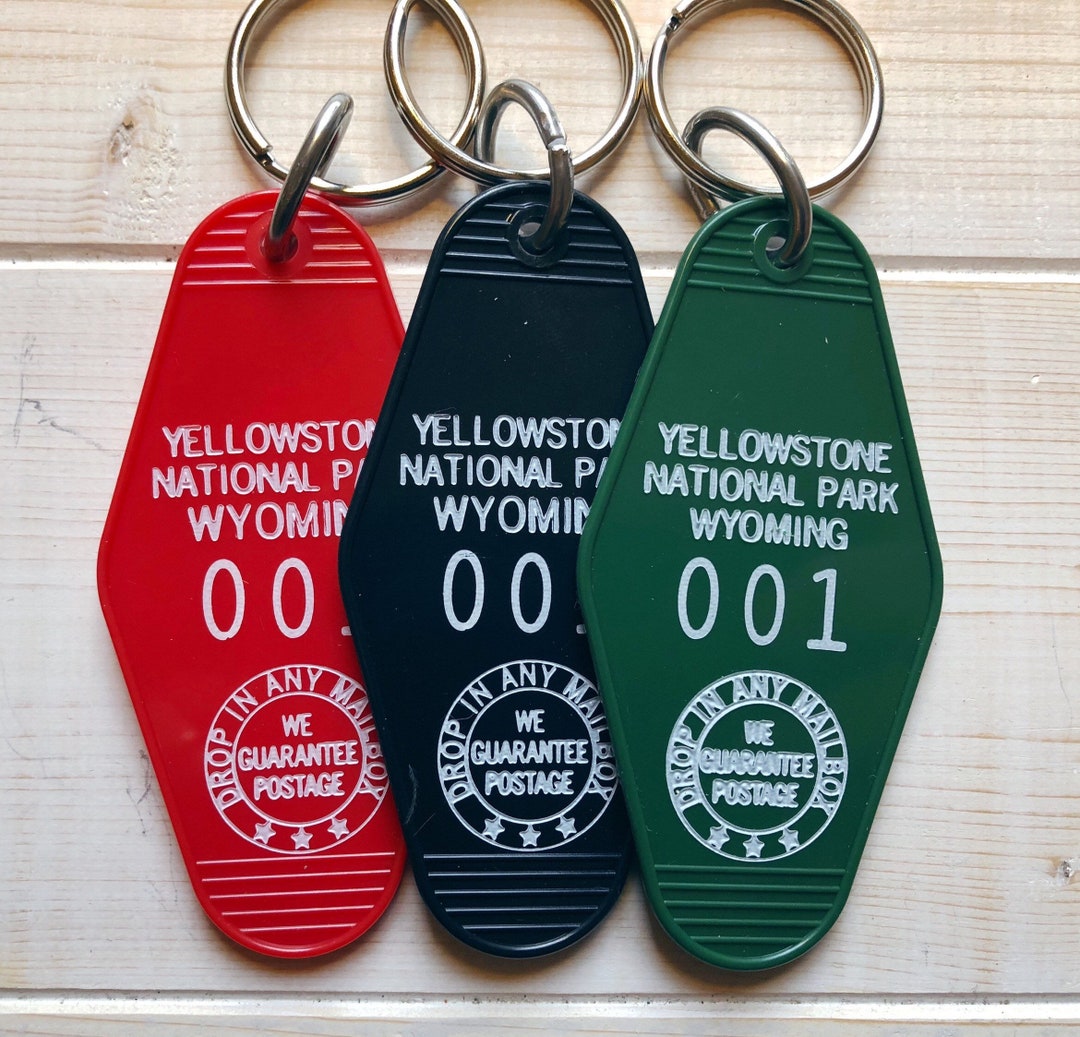 Yellowstone National Park Hotel Motel Hot Pressed Vintage Inspired Key ...