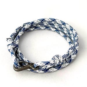 National Park inspired adjustable carabiner surfer bracelet sailing climbing rope beach for men women minimalistic