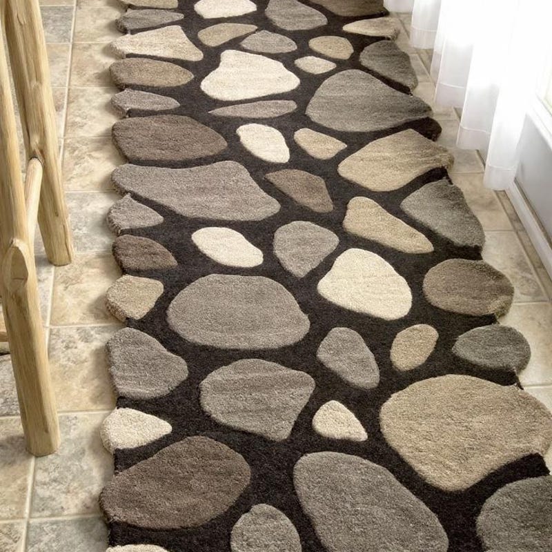 Stone Rug Design Natural Stone Rug - Etsy