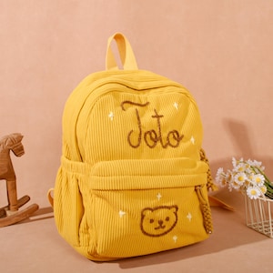 Personalized Kids Backpack: Custom Name School Bag for Toddlers, Unisex Kindergarten Gift Idea