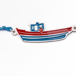 Zante Boat Bracelet // Friendship Bracelet /Stack Bracelet/Holiday Gift/Summer Souvenir/Illustration/Greek Fashion/Sea/Beach Jewelry