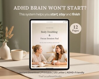 ADHDの人でも使える集中力アップパッド｜生産性向上セッションプランナー（デジタルPDF）