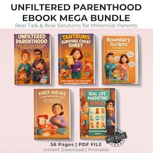 Parenting Ebook for Kids Tantrums, Burnout & Mom Guilt, Millennial Mom Printable, Gentle Parenting Family Guide, Mindful Parenting PDF File