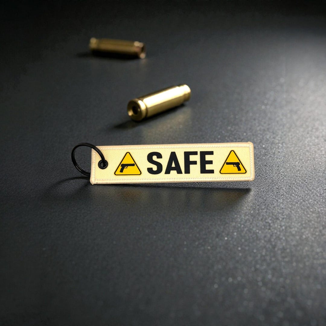 Safe Jet Tag Keychain, Tactical Style Keyring - Etsy