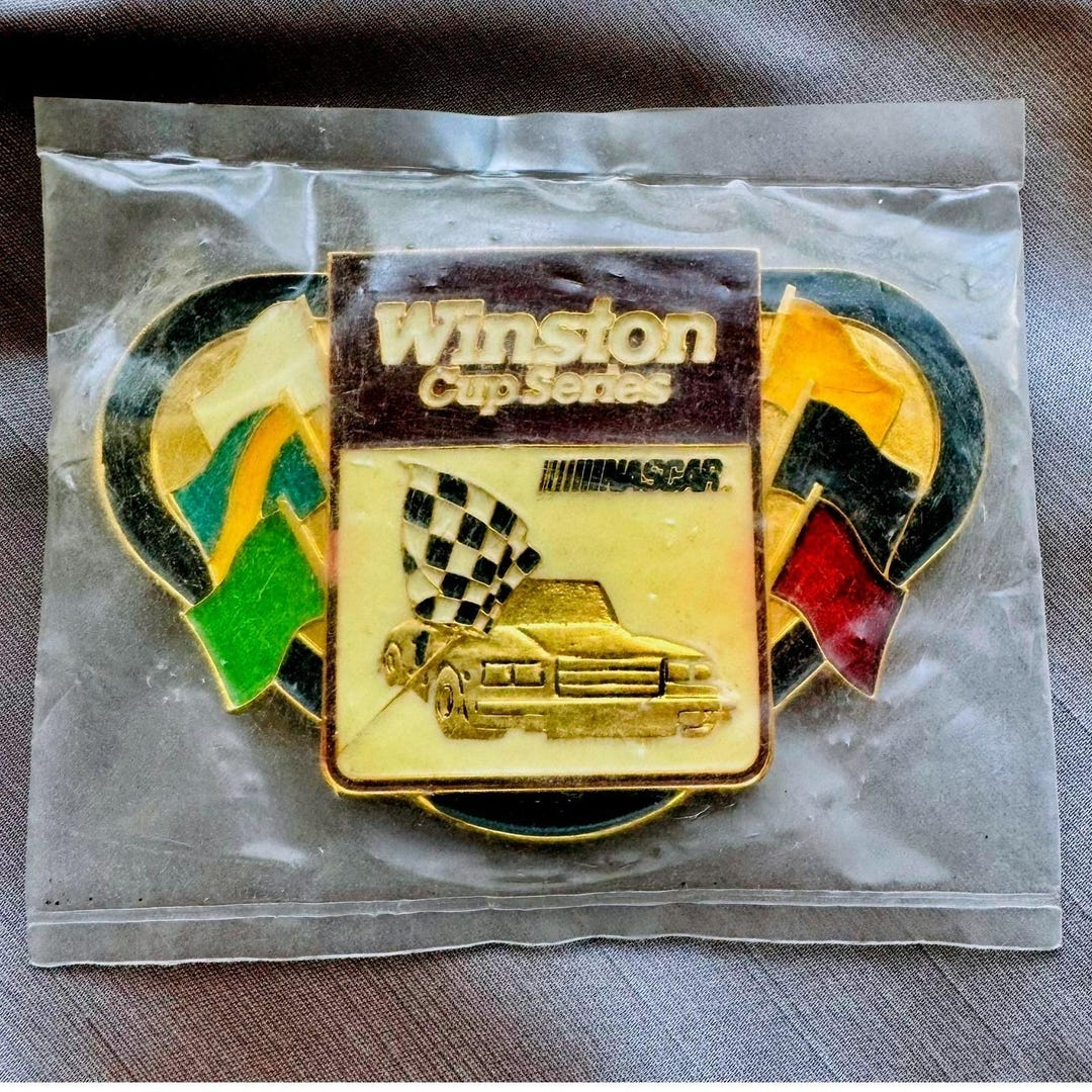 Vintage Winston Cup Series NASCAR Belt Buckle Racing Car Sealed READ ...