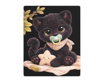 Baby Panther, Metal Art Sign