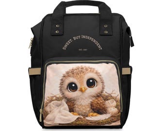 Baby Owl, Multifunctional Diaper Backpack