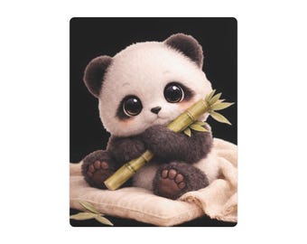 Baby Panda, Metal Art Sign