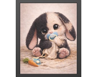 Baby Bunny, Framed Paper Posters