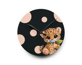 Baby Leo, Acrylic Wall Clock