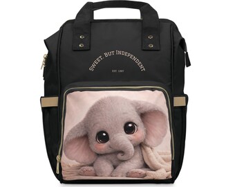 Baby Elephant, Multifunctional Diaper Backpack