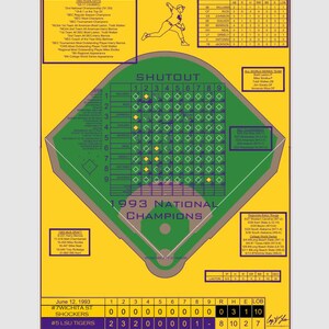 1993LSU-18x24 LSU Baseball Poster-1993 National Champions