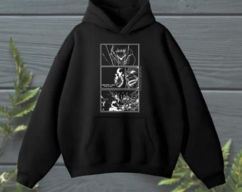 Sweat à Capuche Vintage Homme Femme - Impression Solo Leveling, Style Y2K, Fermeture Éclair, Coupe Ample Décontractée - 10