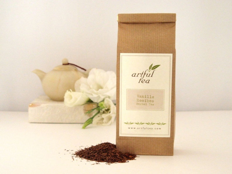 Vanilla Rooibos Herbal Tea 4 oz. Loose Leaf Rooibos with Etsy