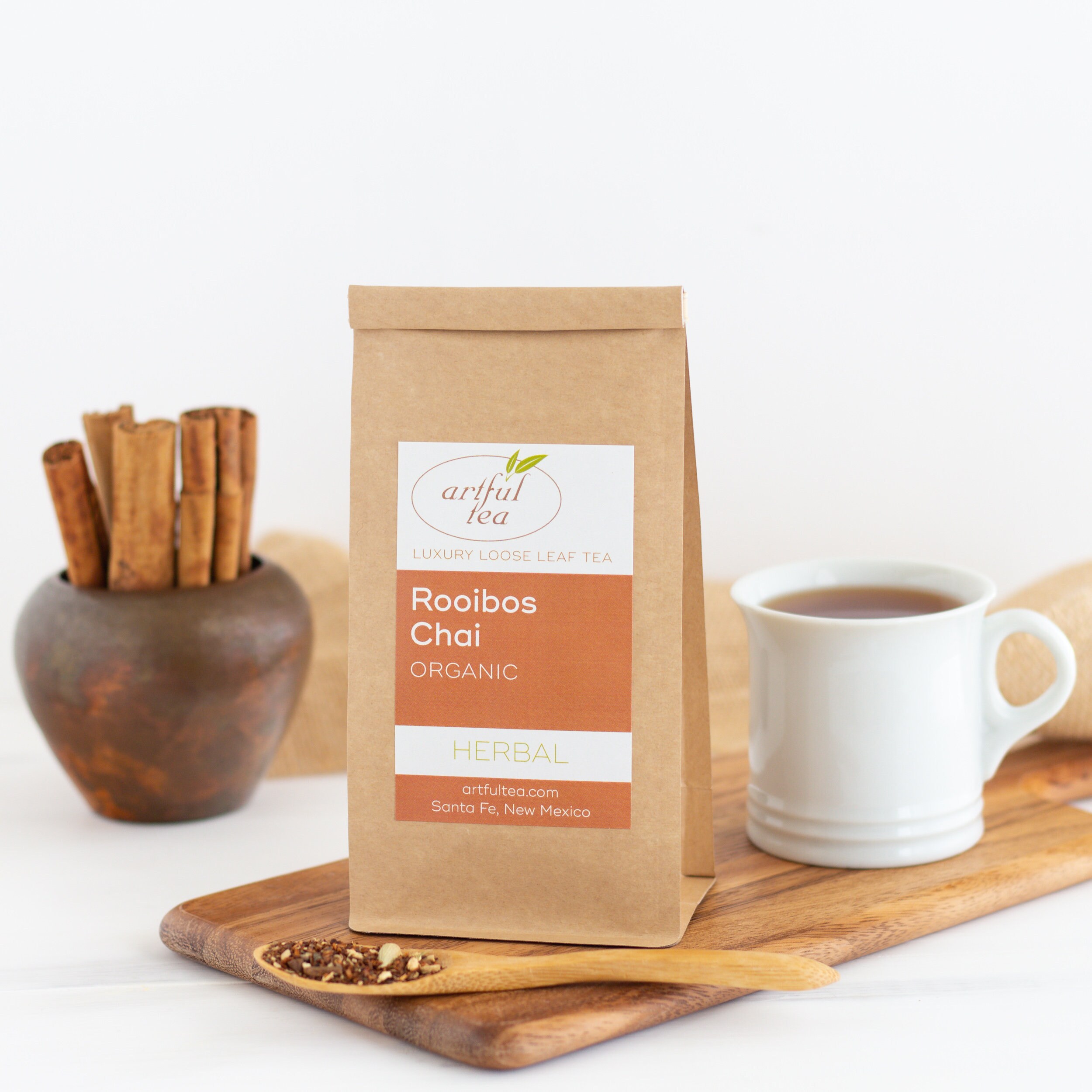 Rooibos Chai Organic Herbal Tea 8 oz. Kraft Bag Caffeine Etsy