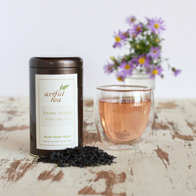 Kenyan Purple Leaf Tea 3.25 oz. of Luxury Loose Leaf Tea Etsy
