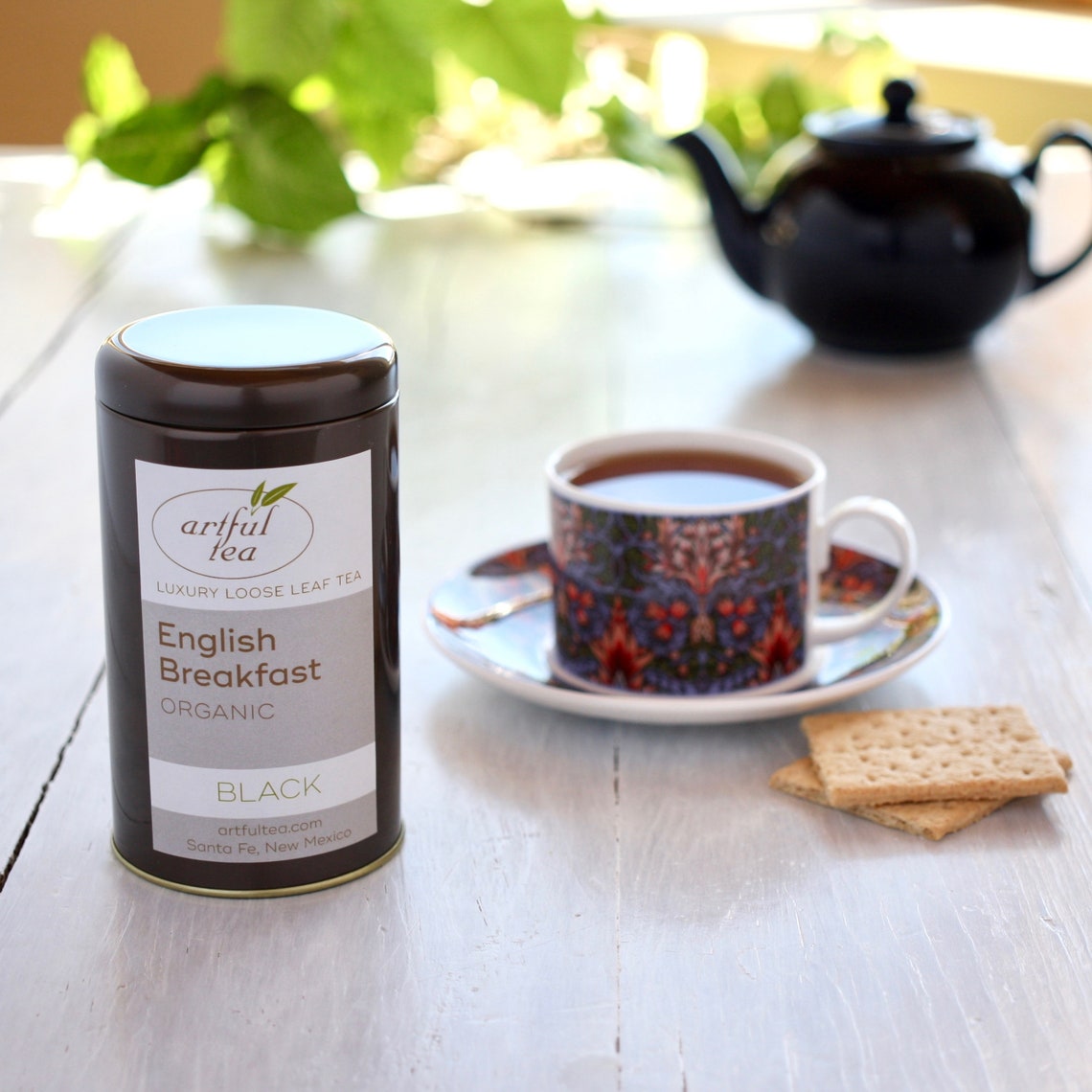 English Breakfast Organic Black Tea 8 oz. Kraft Bag Robust Etsy