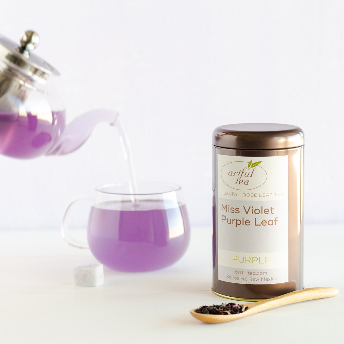 Miss Violet Purple Leaf Tea 4 oz. of Luxury Loose Leaf Tea Etsy