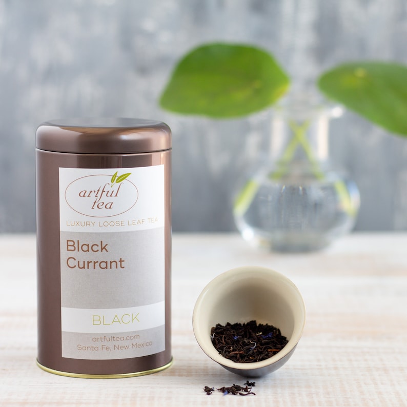 Black Currant Black Tea 7 oz. Kraft Bag Loose Leaf Tea Etsy