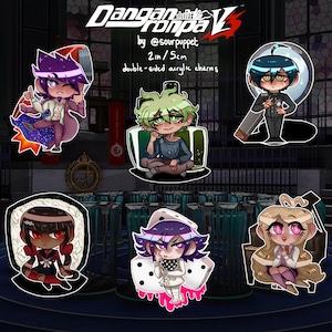 DANGANRONPA V3: Double-Sided Acrylic Charms !