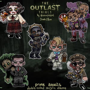 RÉAPPROVISIONNEMENT ! - DURABLES ESSAIS : breloques en acrylique recto-verso de 3 pouces/8 cm !